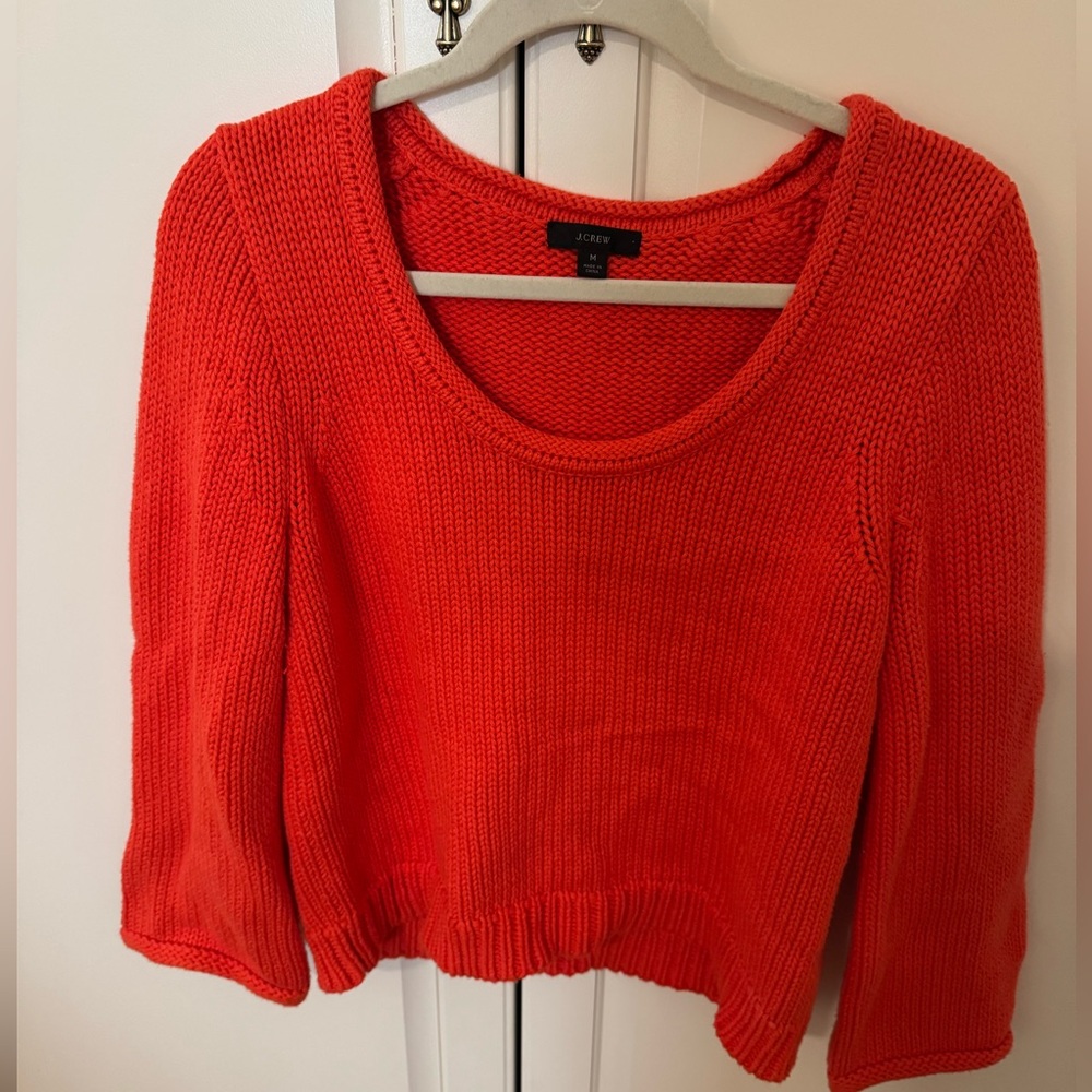JCREW Orange sweater